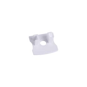 M7395  Tiras LED Strips  Profile End Cap With Hole (1pc), 17.3 x 15.7mm White